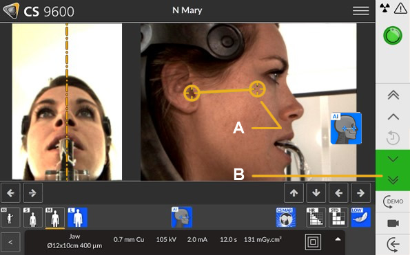 Live positioning assistant Panorama